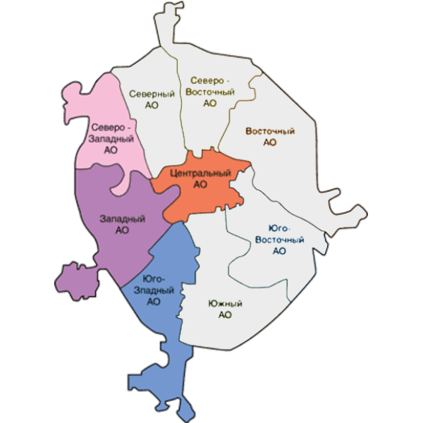 Регионы работы